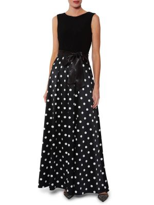 robe cérémonie soirée à pois