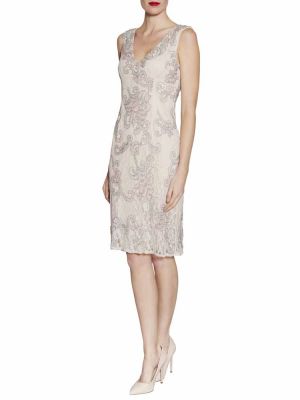 robe ceremonie courte marron clair