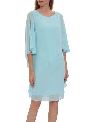 robe courte soirée mousseline vert d'eau