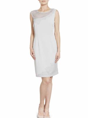 robe courte de cocktail blanc cassé collection 2017