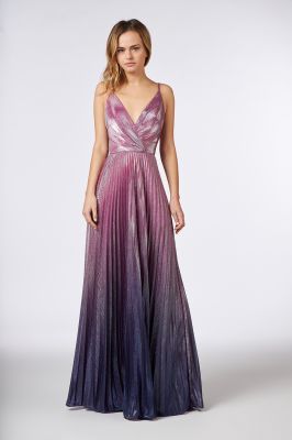robe longue soirée mauve