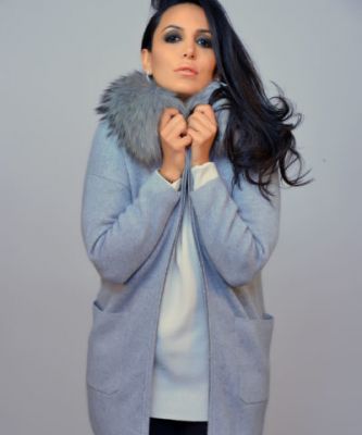 Sam Rone gilet col fourrure