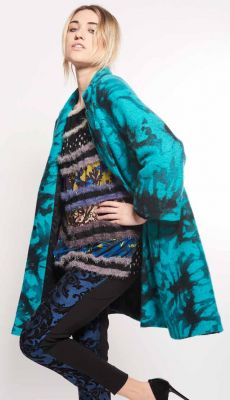 Save The Queen manteau bleu indigo