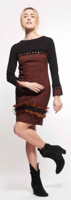 Save The Queen robe hiver bicolore